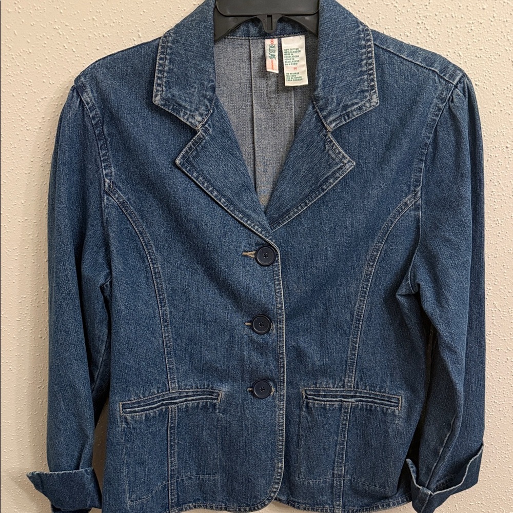 Bill Blass Dark Blue Jean Jacket
